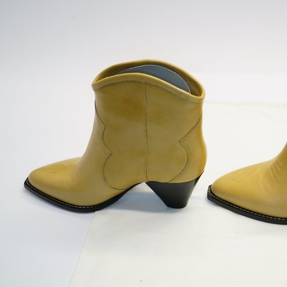 Isabel Marant Darizo Leather Ankle Boots, Beige, New in Box, Bag - Picture 6 of 9